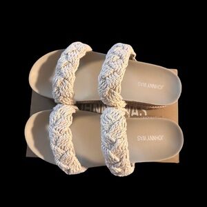 NIB Johnny Was BRAIDED ROPE SANDAL ‑ CREAM (Womens 10) MSRP $278